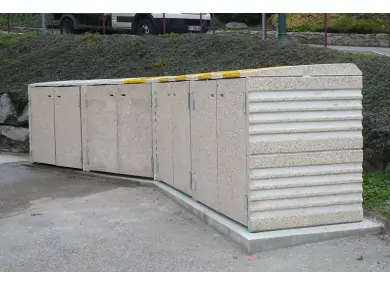 Installation d'abris conteneurs