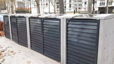 Abris conteneurs béton gamme trion
