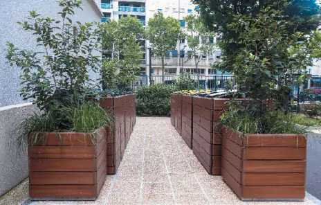 Abris conteneurs en bois