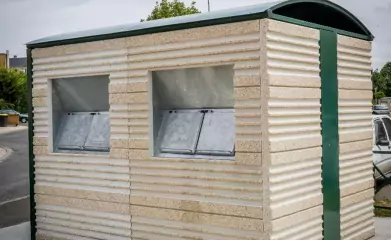 Logette pour conteneurs et poubelles en béton image 6