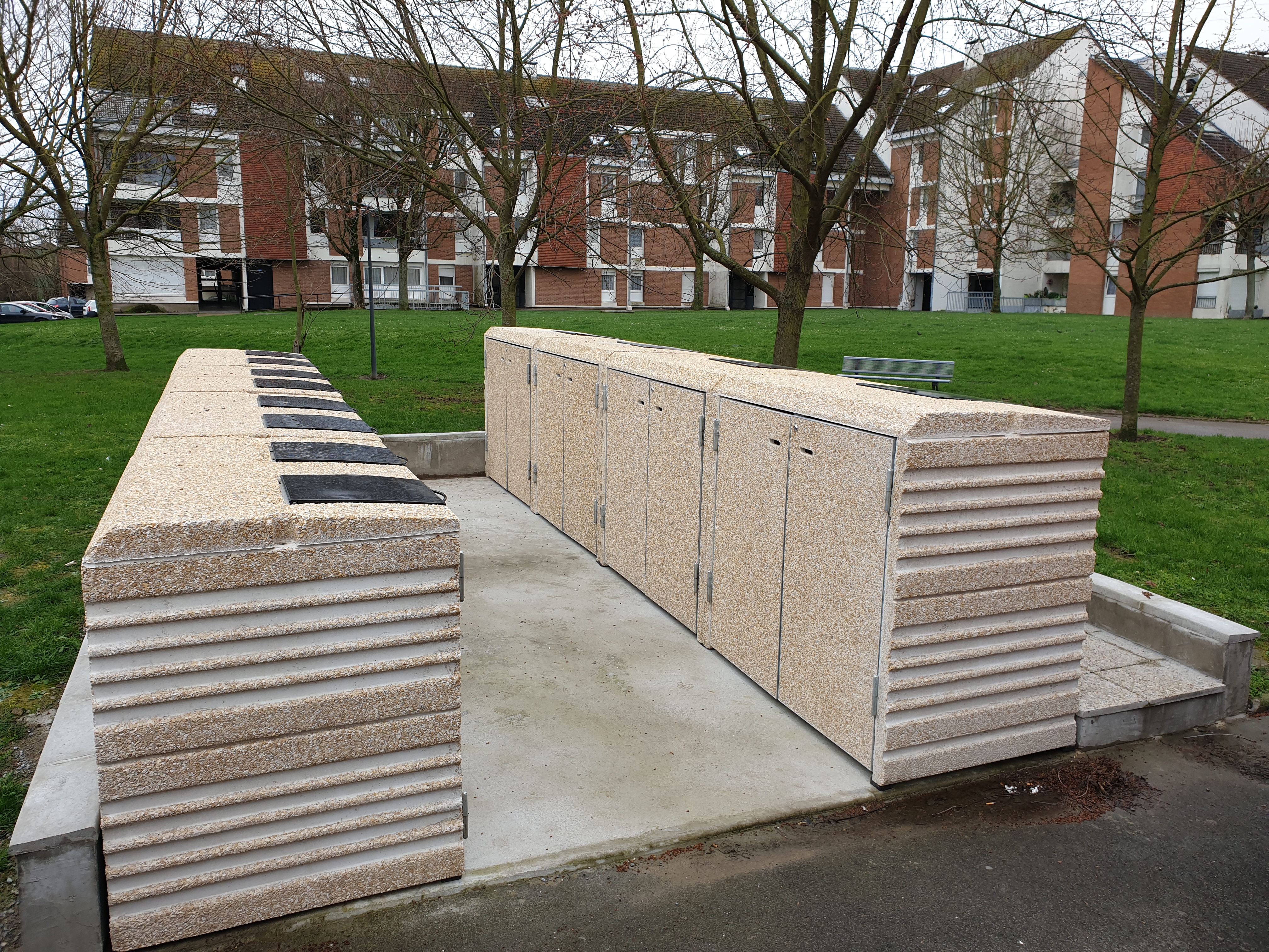 installation abri extérieur dans une résidence