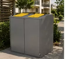 Abris conteneurs m&eacute;tal gamme ath&eacute;na evolution