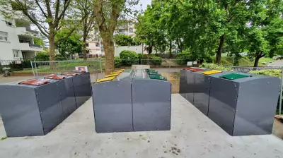 Abris conteneurs métal gamme athéna